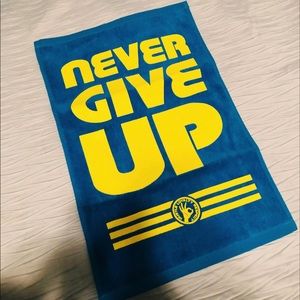 John cena “ Never Give Up” towel , never used!